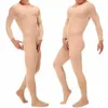 Men's Thermal Underwear Metelam Men Velvet Anti-Hook Full Body Stockings Bodyhose Trunk Sheath Jumpsuit Bodysuit