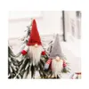 Décorations de Noël à la main suédois Gnome Scandinave Tomte Santa Nisse Nordic Peluche Elf Toy Ta Drop Livraison Home Garden Festiv Otqxr