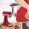 Fruit Vegetable Tools Steel Kitchen Meat Grinders Sausage Stuffer Attachment For Aid Stand Mixer Appliances Dining Bar Parts 230201