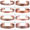 Charm Bracelets Pure Copper Magnetic Bracelet Men Arthritis Adjustable Magnets Women Cuff Therapy Health Energy Bangles Drop / Wholesale 230131