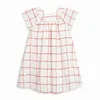 Es Little Maven 2022 Summer Baby Girls Robe à manches courtes Couleur unie Casual Enfants Vêtements Coton pour enfants 2-7 ans 0131