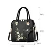 Borse da sera Borsa da donna 2023 Crossbody Handbg Ricamo Borsa a tracolla Tote Borsa da donna in pelle con pochette Designer di lusso