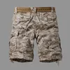 Pantalones cortos para hombre, pantalones cortos militares de camuflaje de estilo coreano de verano para hombre, pantalones cortos sueltos de lavado de camuflaje para hombre G230131