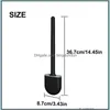 Cleaning Brushes Mini Toilet Brush With Stand Set Black Sile Toilets Wall Mounted Bathroom Accessories Drop Delivery Home Garden Hou Dhsbx