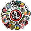 Adesivos de bicicleta de montanha de 50 PCs MTB Bike Graffiti Stickers para laptop de bagagem de bagagem diy adesivos de motocicleta de skateboard