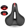 s 2022 New Wide Comfort Bike Seat with Taillight Shockproof Men Women Hollow Road Bicycle Parts MTB Cycling Saddle 0131