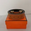 Bälten 2023 Smooth Leather Luxury Belts Designer för män Big Buckle Manlig kyskhet Fashion Mens Wholesale