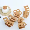 Sushi Tools Kegelhalter Eisständer Rack Display Roll Food Hand Party Waffel für Cupcake Japanische Kegel Popcornhalter aus Holz 230201