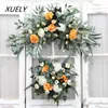 Decorative Flowers & Wreaths 30/88CM Garland Flower Row DIY Wall Arrangement Silk Peony Rose Artificial Decoration Wedding Arch Background