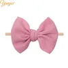 Hair Accessories 2023 Classical 4.5" Textured Rib Tied Style Bow Headband Tiny Nylon Bands Exquisite Handmade