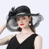 Chapeaux à bord large extérieur élégant et élégant chapeau adulte à l'adulte printemps d'été