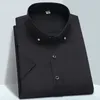 Camisas casuais masculinas Camisa masculina de alta qualidade de manga curta roupas masculinas fit