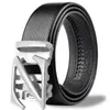 Belts Straight Head Men's Automatic Buckle Double-sided Leather Business Trouser Belt Ity