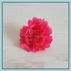 Decorative Flowers Wreaths 50Pcs High Quality Silk Peony Flower Heads Wedding Party Decoration Artificial Simation Camellia Rose D Ot6Sa