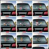 Other Festive Party Supplies Christmas Series Car Stickers Magic Waving Santa Claus Elk Xmas Windshield Sticker Rear Windsn Wiper Dhtjg