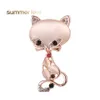 Pins Brooches Design Gold Filled Mticolor Opal Stone Womens Fashion Cute Animal Pins Brooch Jewelry Drop Delivery Otgjr