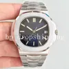 Super Factory Mens Watch V4 Automatyczne mechaniczne przejrzyste przejście Azji Data Mężczyźni zegarki 5711 Platinum Luminous Straintwatches