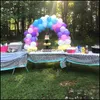 Party Decoration 12Ft Table Balloon Arch Kit Adjustable Balloons Column Stand Diy Birthday Wedding Decorations Baby Shower Decor Bal Dhrg5