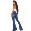 Jeans finos de ver￣o European American Retro cal￧as de cal￧a de cintura alta de jeans de comas femininas para feminino mostra o temperamento mostra as pernas 9135