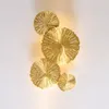 Wandlamp Vintage Volledig koper Luxe Gold Gold Messing Living Room Art Decoratie Montage E14 Holder Lighting Fixture