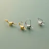 Orecchini a cerchio Dinosauro insolito per adolescenti Ganci in argento sterling 925 Color oro Gioielli animali carini Regali per donne e ragazze