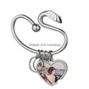 Keychains Bedanyards sublima￧￣o Diy Sublima￧￣o em branco Keychain Golf Club Shape Alloy Heart Round Designer Carteira Bola Carabiner Chave do Carro Anel Dhvx5