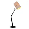 Table Lamps LED Fork Floor Lamp Canvas Fabric Shade Modern Light Lighting Living Sitting Room Study Sofa Side Office