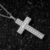 Pendant Necklaces CAOSHI Full Paved Brilliant Round Cut Cubic Zirconia Cross Necklace For Women Men Noble Temperament Party Neck Jewelry