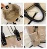 ChaneI Damen Mode Handtaschen Brieftasche Einkaufstasche Großes Logo Canvas Umhängetaschen Kette PU Kombination Schultern Riemen Griff oben Satc285Z