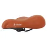 Saddle Retro Leather Mountain Road Saddles Soft Comfortable Breathable Bike Cycling Seat brown Bicycle Parts 0131