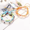 anklets meetvii 3pcs手作り織りボボシェルアンクレットセットファッションシックな夏のワックススレッドブレスレットアンクル