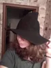 Berets Halloween Party Witch Wizard Hats Kink Kinted-wełna do maskaradowej cosplay