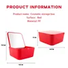 Storage Boxes Portable Makeup Mirror Set With Box Container Vanity Desktop Organizer For Cosmetics