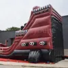 Custom Outdoor Games inflatable pirate boat castle combo air bouncer with slide commercial bounce house Inflatable Obstacle Challenge with slide climber