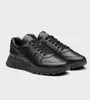 탑 디자인 Prax 01 러너 스포츠 신발 Re-Nylon Brushed Leather Sneakers 블랙 블루 화이트 할인 신발 컴포트 워킹 EU35-46