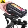 Panniers s Waterproof Bicycle Holder Case New Cycling Motocycle Mount 6.9in Mobile Phone Stand Bag Handlebar MTB Bike Accessories 0201