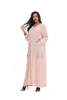 Etniska kläder Lång kjol Casual Middle Eastern Robe Muslim Dress Hijab Senaste Abaya Designs 2023 Dubai Prayer Clothes Women