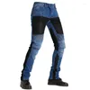 Männer Jeans Punk Motorrad Freizeit Hosen Für Männer 2023 Outdoor Sommer Reiten Männliche Motorpoof Hosen Mit Knie Schützen Ausrüstung