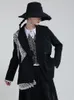 Abiti da donna Blazer CHICEVER Casual Patchwork Colorblock Cappotto allentato Femminile Blazer moda manica lunga con intaglio per le donne 2023 Autunno Styl