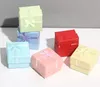 Cute Small Paper Jewelry Boxes Organizer for Rings Earrings Necklace Storage Box Jewellery Packing Storage Gift Case Wholesale Lots 4cmX4cmX2.7cm