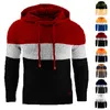 Heren Hoodies herfst en winter heren slanke sweatshirts met capuchon jacquard trui lange mouwen hoodie warme sweatshirt jas 4xl