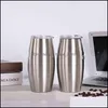 Mugs 25Oz Curving Stainless Steel Cups Mug Shape Double Walled Vacuum Travel Water Bar Drinkware Coffee With Lid St Design Vtmeb1258 Dhq6W