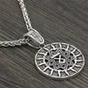 Naszyjniki wisiorek Viking Sun Stael Naszyjnik Słowiowy Symbol Mężczyzna Amulet Kobiet Vintage Biżuter