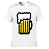 Men's T Shirts Beer Shirt Spring Autumn Outfit O Neck Letter Fitness Cotton Breathable Design