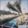 Party Decoratie Wedding Props Iron Metal Circar Number Achtergrond Frame Accessoires Dubbele Arch Drop Delivery Home Garden Festive S DHQCE