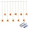 Strings LED Chinese String Light Lamp Hanging Warm White Lighting Remote Control For Yard Porch Bar Indoor Decor