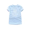 Robes pour filles Été Nouvelles filles T-shirts Casual T-shirt Tops Coton Lettre imprimer Teen Girl Vêtements Thin Cartoon Straight Long Tshirt White Fashion 0131