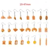 Baumelnde Ohrringe, 12 Paar, Simulation von Lebensmitteln, Croissant, französisches Brot, Toast, Tropfen-Set, niedliches, einzigartiges Baguette-Set, Schmuck