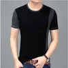 Men's T-Shirts Liseaven 2021 New Summer Men Cotton Short Sleeve Plus Size 5XL Tee Shirt Black Casual T-Shirt Summer Tops for Men Brand T Shirts Y2302