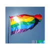 Баннерные флаги Rainbow Flag 3x5ft 90x150cm Lesbian Gay Grid